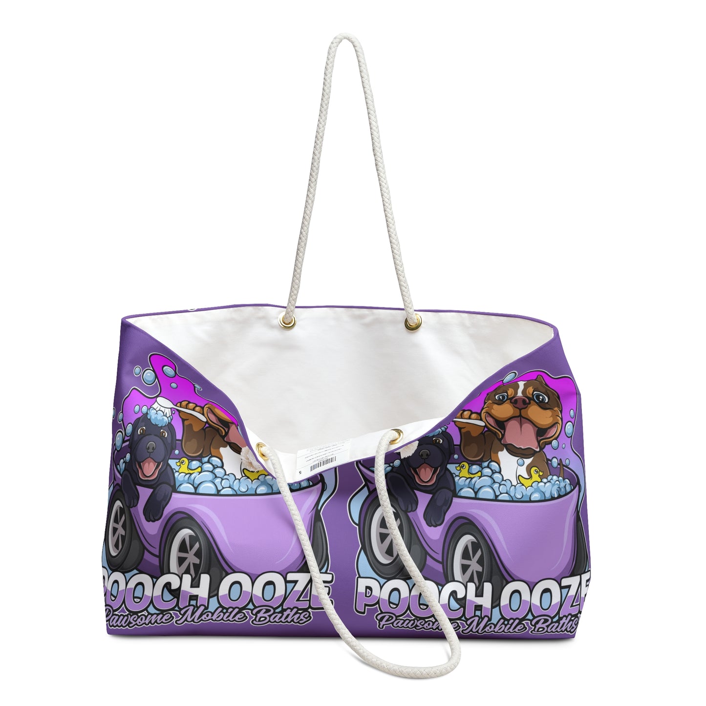 Pooch Ooze Weekender Bag - Fun Dog-Themed Tote for Pet Lovers