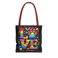 Dog Lover Autism Tote Bag