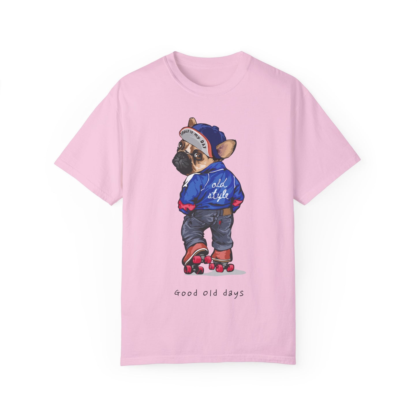 Retro Dog Roller Skating Unisex T-shirt - "Good Old Days"