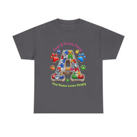 Autism Awareness Tee Paws & Puzzle Pieces