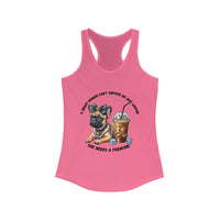 French Bulldog Coffee Lover Racerback Tank Top for Women