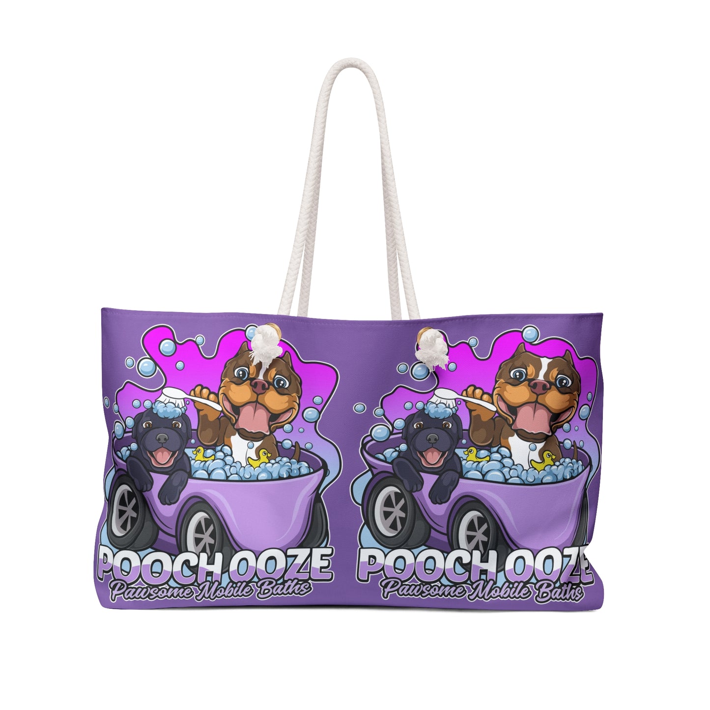 Pooch Ooze Weekender Bag - Fun Dog-Themed Tote for Pet Lovers