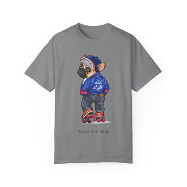 Retro Dog Roller Skating Unisex T-shirt - "Good Old Days"