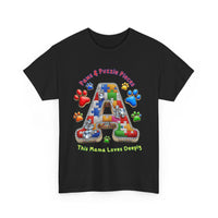 Autism Awareness Tee Paws & Puzzle Pieces