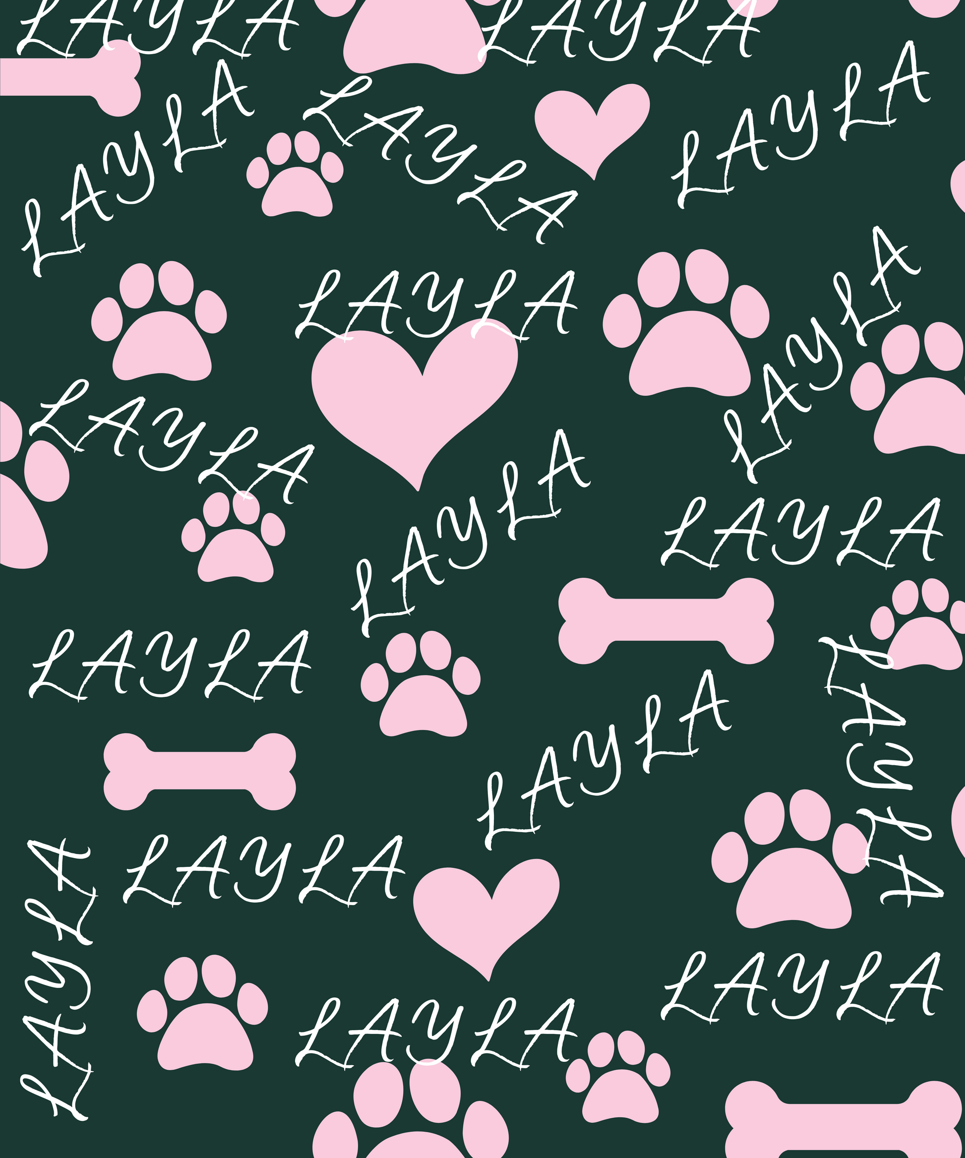 Pet Name Blanket with Personalization Super-Soft Micro Fleece